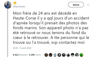 Sa sœur a lancé un appel à témoins sur Twitter.