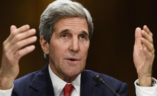 Le secrétaire d'Etat américain John Kerry, le 8 avril 2014 à Washington