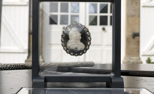 Vingt diamants ornent le médaillon à l'effigie de Louis XIV.