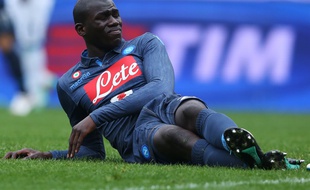 Kalidou Koulibaly lors de Lazio-Naples, le 18 janvier 2015.
