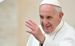 Le pape François à Rome le 14 octobre 2015
