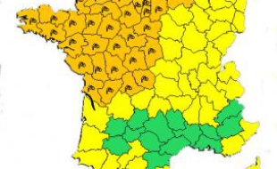 41 départements sont placés en état d'alerte orange.