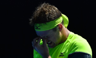 Tennys Sandgren à l'Open d'Australie, le 24 janvier 2018.
