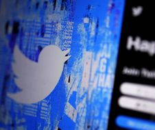 FILE - The Twitter splash page is seen on a digital device, Monday, April 25, 2022, in San Diego. Twitter is once again adding gray â€œofficialâ€ labels to some prominent accounts, Thursday, Nov. 10. The company, in its second chaotic week after billionaire Elon Musk took over, had rolled out the labels earlier this week, only to kill them a few hours later.  (AP Photo/Gregory Bull)/NYBZ509/22315591062195/FILE/2211111735