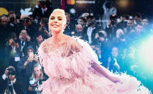 Lady Gaga sur le tapis rouge de «A Star is Born» à la Mostra de Venise, le 31 aoû 2018.