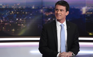 Manuel Valls sur le plateau du «20 heures» de TF1, lundi 23 janvier.
