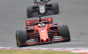 Sebastian Vettel lors du Grand Prix de Chine 2019.