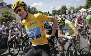 Bradley Wiggins sur le Tour de France 2012.