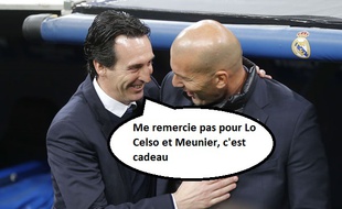 Emery et Zidane complices après la victoire du Real sur le PSG (3-1).