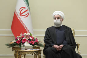 Le président iranien Hassan Rohani, à Téhéran le 7 mars 2021.