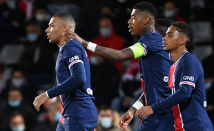Kylian Mbappé a inscrit un doublé lors de Nîmes-PSG, le 16 octobre 2020.