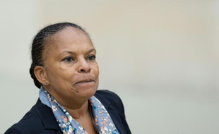 La ministre de la Justice, Christiane Taubira, le 14 octobre 2015 à l'Elysée
