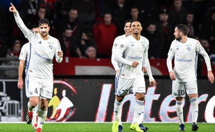 Les Strasbourgeois laissent éclater leur joie après le quatrième but, signé Pablo Martinez.