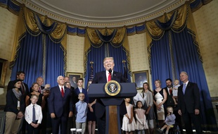 Donald Trump à la Maison Blanche le 24 juillet 2017.