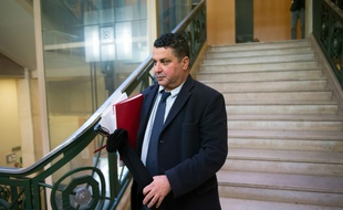 Laroussi Oueslati au palais de justice de Marseille.