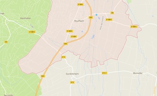 Rouffach. Capture d'écran Google Street view.