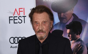 Le chanteur Johnny Hallyday à Los Angeles