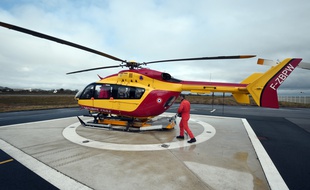 Illustration d'un hélicoptère de la sécurité civile.