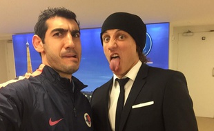 Felipe Saad et David Luiz, le samedi 14 février, au Parc des Princes.