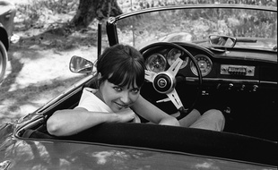 Anna Karina sur le tournage de « Pierrot le fou ».
