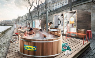 Des bains bouillonnants vont être installés sur les quais parisiens.