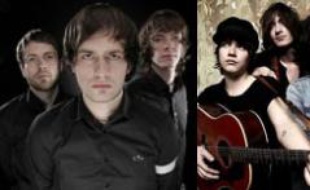 De gauche à droite les trois teen-groupes de rock: In Case Of Fire, The View et You Me at Six