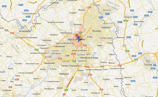Google Maps de Marcq-en-Baroeul (Nord).