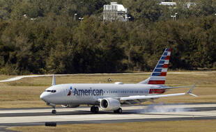 Un Boeing 737 Max de la compagnie American Airlines le 19 janvier 2021.