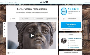 Le projet de restauration de la statue Arbogast de Strasbourg sur Ulule.