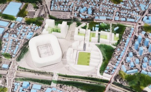 Première maquette du projet YelloPark quartier Beaujoire à Nantes.