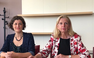 Jeanne Barseghian (à gauche) et Pia Imbs.