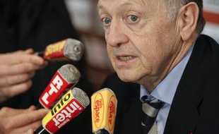Le président lyonnais Jean-Michel Aulas, le 20 mars 2011, à Lyon.