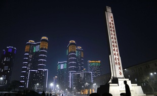 Le centre de Pyongyang, en Corée du nord.