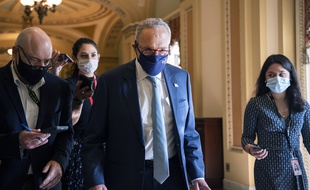 Le leader des démocrates au Sénat, Chuck Schumer, le 7 octobre 2021.