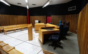 Une salle d'audience du tribunal de grande instance de Marseille
