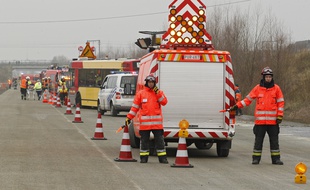 Mouscron (Belgique), le 28 fevrier 2013. Exercice franco-belge de coordination des secours.