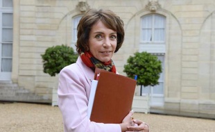 La ministre des Affaires sociales, Marisol Touraine, à la sortie du Conseil des ministres le 8 octobre 20104 à l'Elysée à Paris