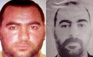Photo montage réalisé à partir de photos du ministère des Affaires étrangères américain diffusée le 12 juin 2014, montrant Abu Baqr al-Baghdadi, dirigeant de L'EEIL (Etat islamique en Irak et au Levant)