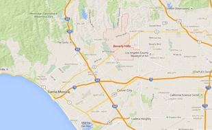 Localisation de Beverly Hills à Los Angeles.