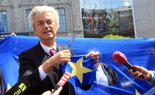 Le leader du parti néerlandais europhobe Geert Wilders le 20 mai à Bruxelles.