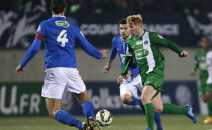 Samuel Robail (en vert) et les Croisiens pourraient bien aller jouer à Saint-Etienne