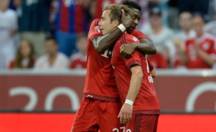 Les joueurs du Bayern Munich Götze et Alaba, le 4 août 2015.