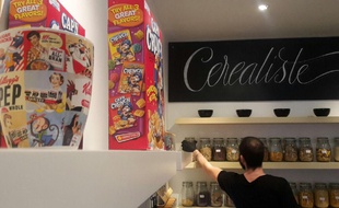 A l'intérieur de «Céréaliste», le bar à céréales
