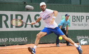 Stéphane Robert, ici lors de son 2e tour de Roland-Garros 2016, rencontre Grigor Dimitrov pour commencer cette édition 2017.