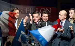 François Fillon, candidat à la présidence de l'UMP, à Gradignan, le 14 novembre 2012.
