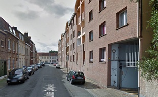La rue Jules-Guesde, à Saint-pol-Sur-Mer.