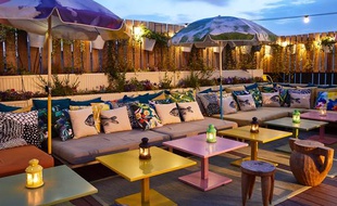 Le rooftop ouvert fin mai 2019 au Mama Shelter Paris East