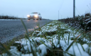 La neige était un peu tombée en Ille-et-Vilaine le 21 janvier 2015.