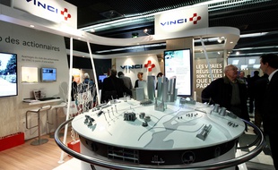 Le stand du groupe Vinci au Salon de la Bourse, en 2009