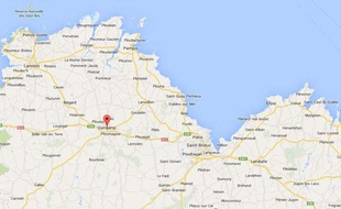 Google Map de Guingamp (Côtes-d'Armor).